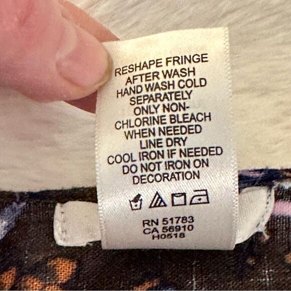 Maurices Bohemian Floral Print Kimono Cover Up Sz OS - Picture 5 of 7